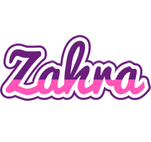 Zahra cheerful logo