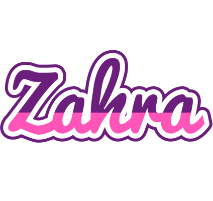 Zahra cheerful logo