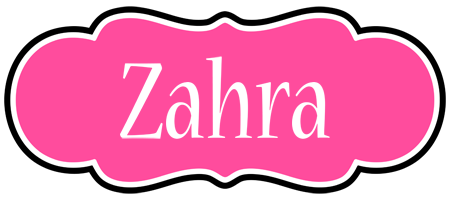 Zahra invitation logo