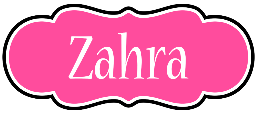 Zahra invitation logo