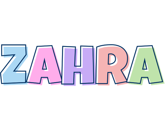 Zahra pastel logo