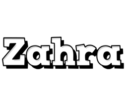Zahra snowing logo
