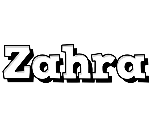 Zahra snowing logo
