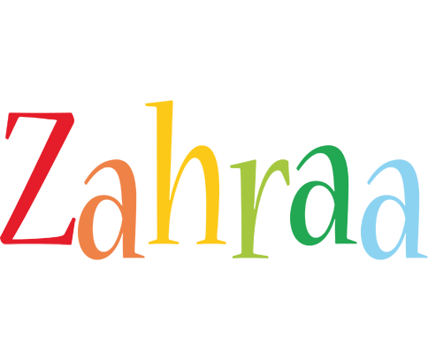 Zahraa birthday logo