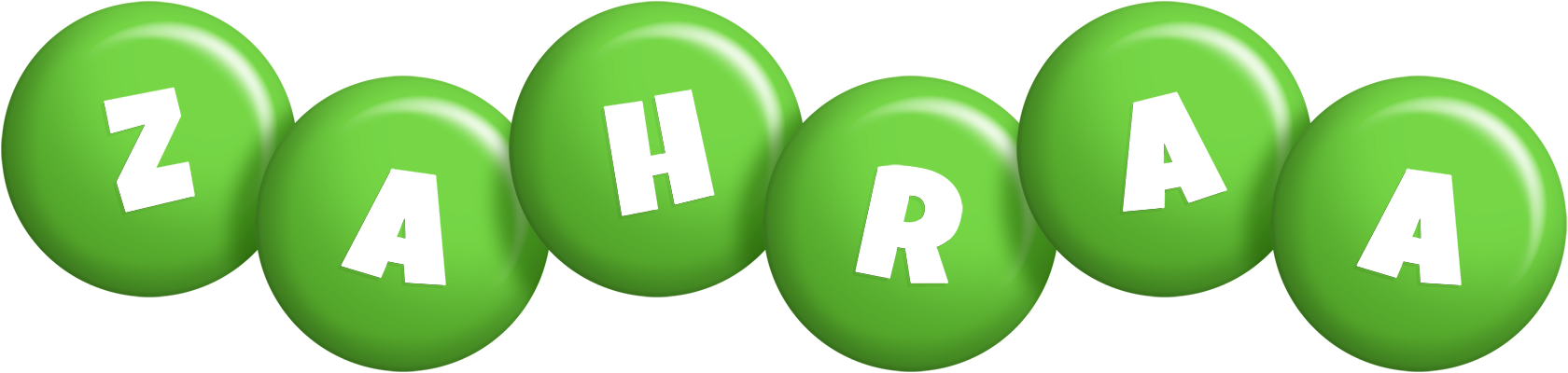 Zahraa candy-green logo