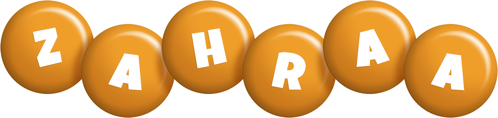 Zahraa candy-orange logo