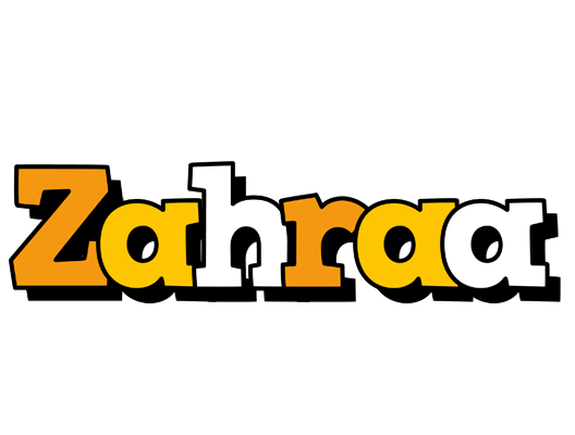 Zahraa cartoon logo