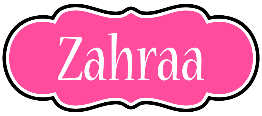 Zahraa invitation logo