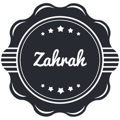Zahrah badge logo