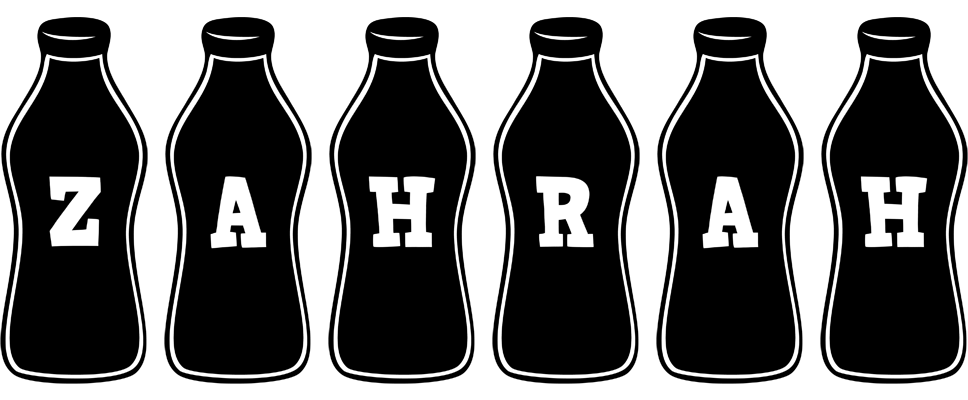 Zahrah bottle logo
