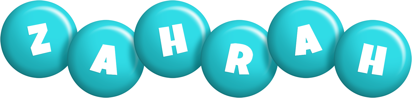 Zahrah candy-azur logo