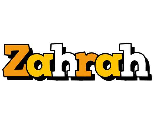 Zahrah cartoon logo