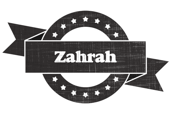 Zahrah grunge logo