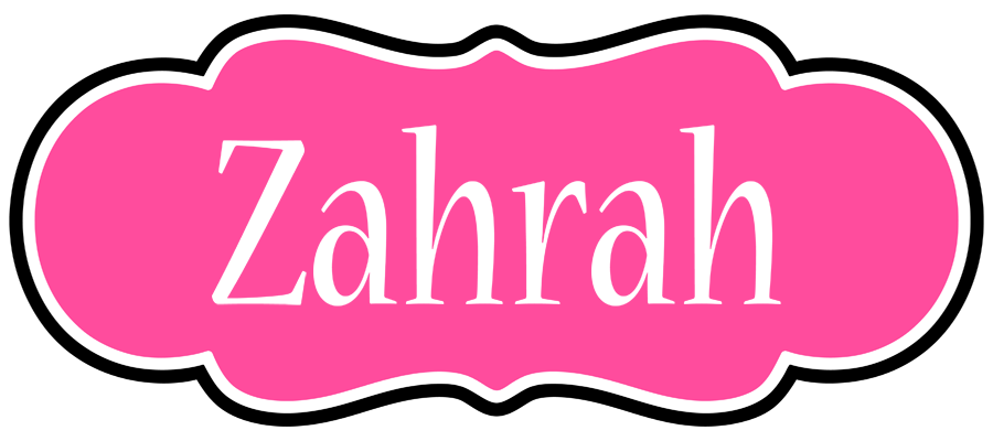 Zahrah invitation logo