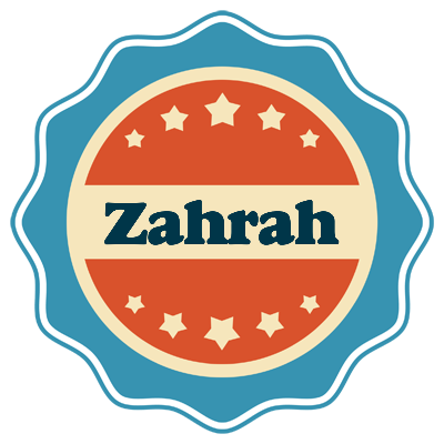 Zahrah labels logo