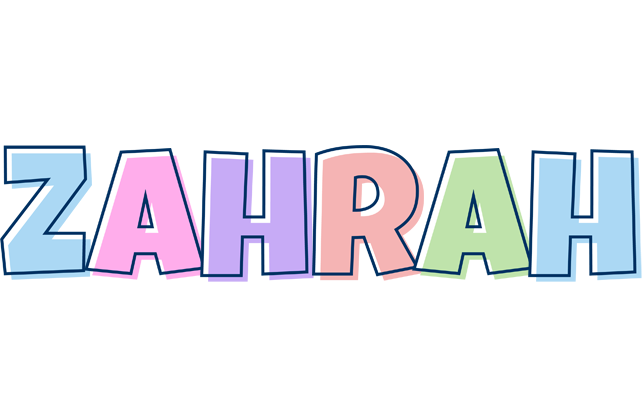 Zahrah pastel logo