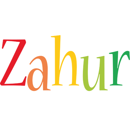 Zahur birthday logo