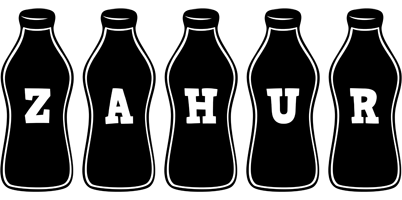 Zahur bottle logo