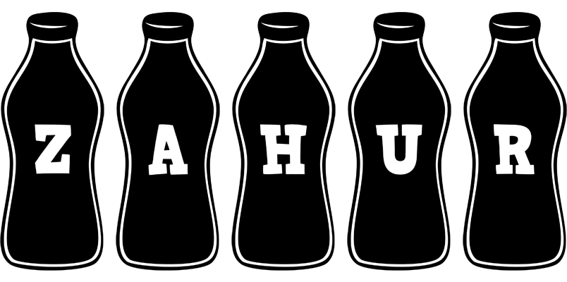 Zahur bottle logo