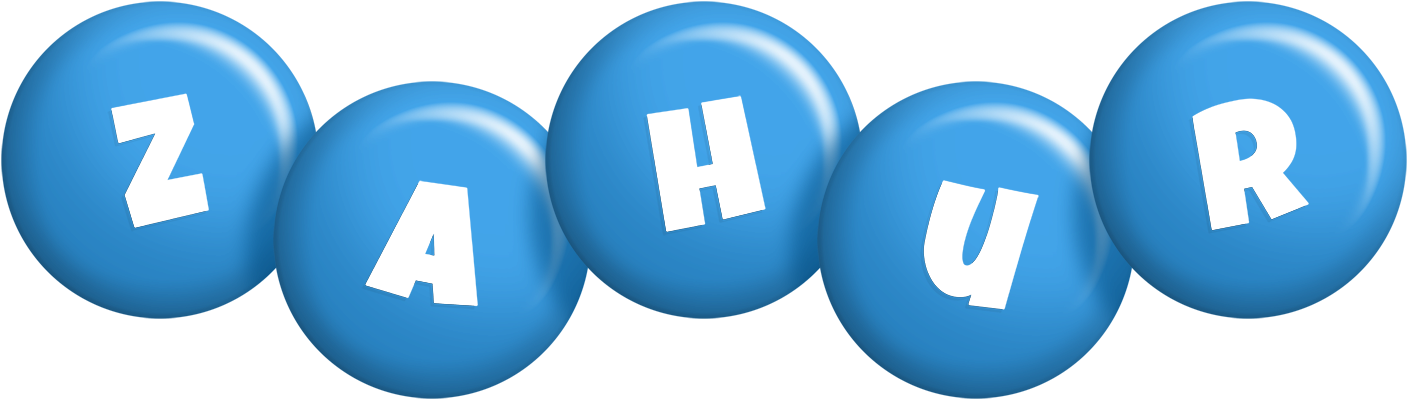 Zahur candy-blue logo