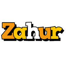 Zahur cartoon logo