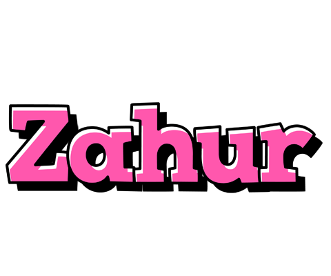Zahur girlish logo