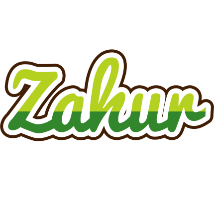 Zahur golfing logo
