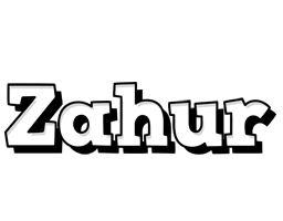 Zahur snowing logo