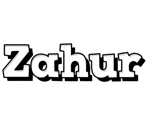 Zahur snowing logo
