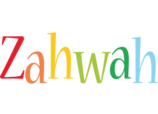 Zahwah birthday logo
