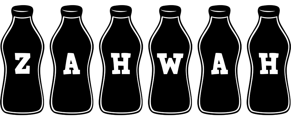 Zahwah bottle logo