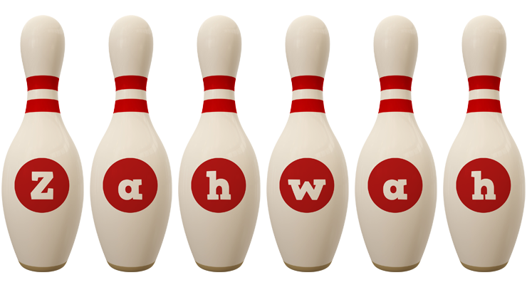 Zahwah bowling-pin logo