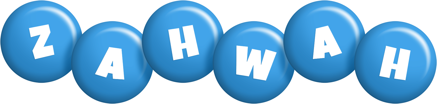 Zahwah candy-blue logo