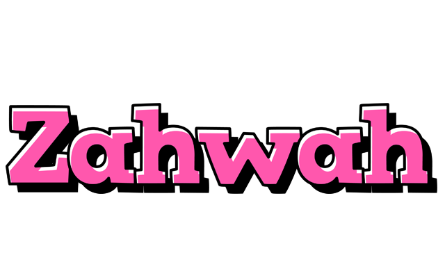 Zahwah girlish logo