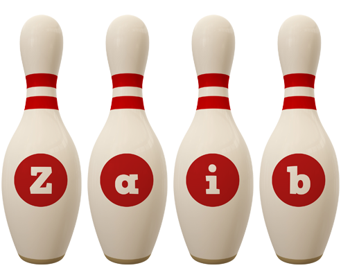 Zaib bowling-pin logo