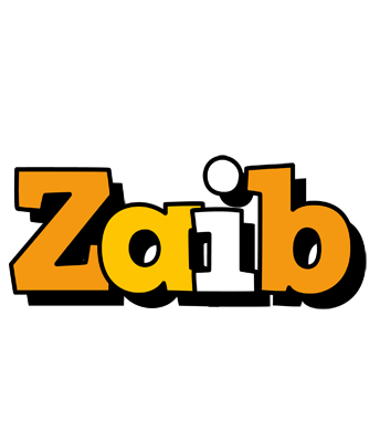 Zaib cartoon logo