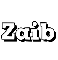 Zaib snowing logo
