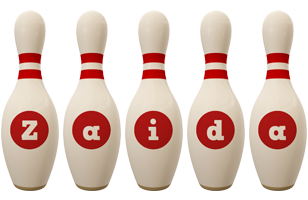 Zaida bowling-pin logo