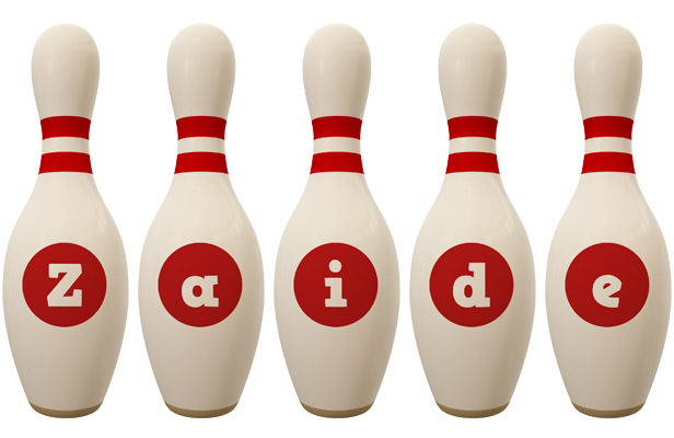 Zaide bowling-pin logo