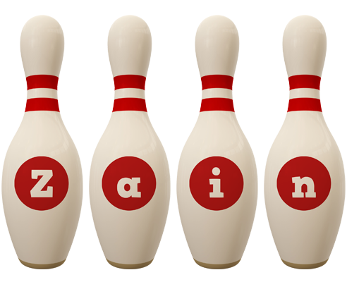Zain bowling-pin logo