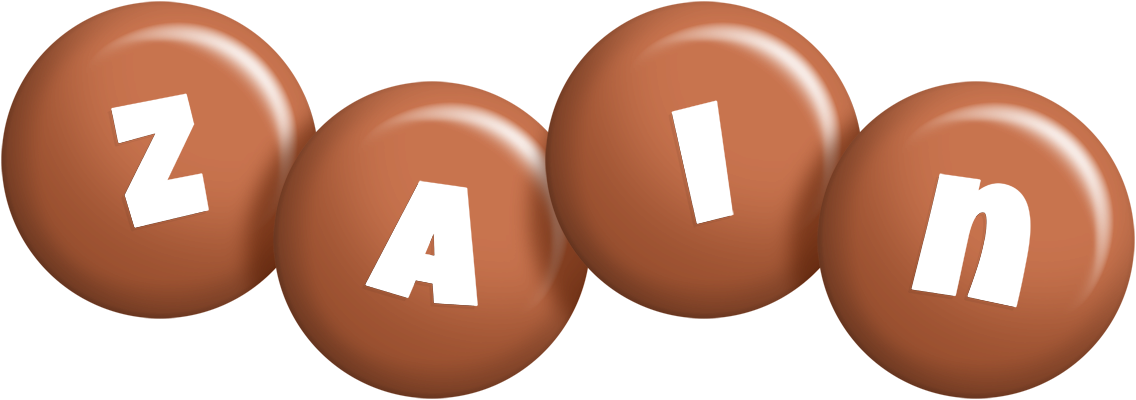 Zain candy-brown logo
