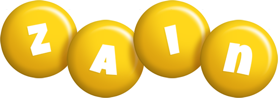 Zain candy-yellow logo