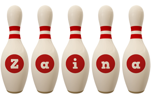 Zaina bowling-pin logo