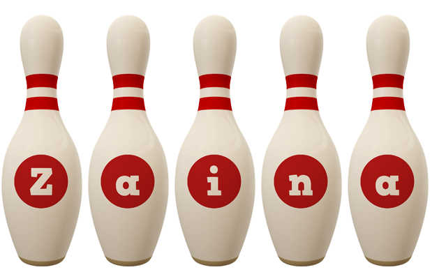 Zaina bowling-pin logo