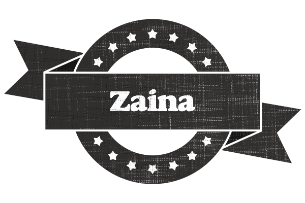 Zaina grunge logo