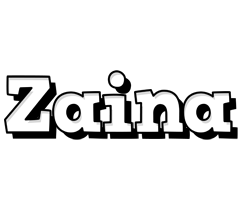 Zaina snowing logo