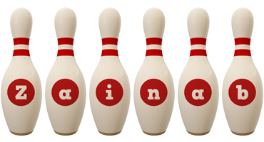 Zainab bowling-pin logo