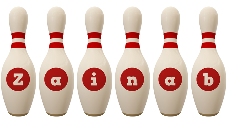 Zainab bowling-pin logo