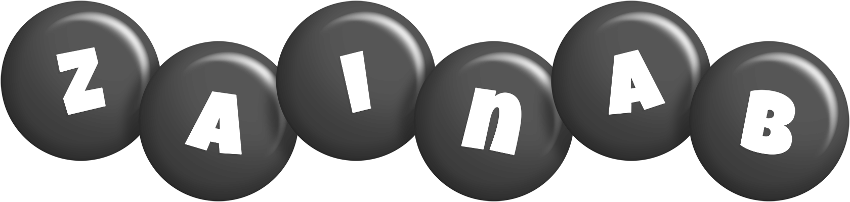 Zainab candy-black logo