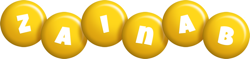 Zainab candy-yellow logo